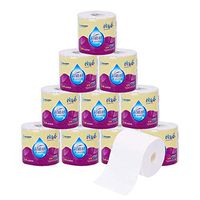 Ultra GentleCare Toilet Paper, 4-Ply Standard Rolls Toilet Paper Soft Skin-Friendly No Fragrance Bath Tissue Paper for Commercial Household-10 Rolls