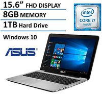ASUS 15.6" Full HD High Performance Laptop 2016 Flagship Edition, Intel Core i7-5500U 3GHz, 8GB Ram, 1TB HDD, DVD Burner, HDMI, VGA, Webcam, Windows 10