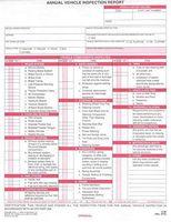 Annual Vehicle Inspection Report Form 10-pk. - Snap-Out Format, 3-Ply, Carbonless, 8.5" x 11.75" - Meet DOT AVIR Requirements Under 49 CFR 396.21 - J. J. Keller & Associates