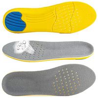 Running Shoes Inserts for Men Women, Pu Material Non-Slip Memory Foam Provides Shock Absorption and Cushioning Insert Sneakers Relieve Heel Pain Insole (L(Man 7-12))