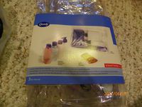 goody 3 pcs pack clear travel pouches