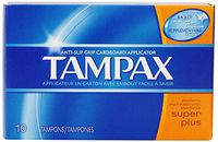 Tampax Biodegradable Applicator Tampons, Super Plus 10 ea ( Pack of 4)