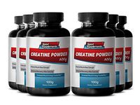 Pure Creatine Pills - Creatine Powder 100mg - Increase Weight Gains with Top Creatine Powder (6 Bottles)