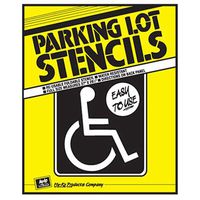 Hy-Ko Products PLS-10 Handicap Parking Lot Stencil 32.5" x 25" White