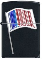 ZIPPO 218 Black Matte-Identity Flag