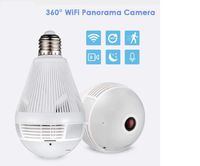 LED Light 960P Wireless Panoramic Home Security WiFi CCTV Fisheye Bulb Lamp IP Camera 360 Degree Home Security Burglar