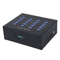 [Upgraded Version] 20 Ports USB2.0 Splitter - Industrial Refurbished Hub - Powered USB Charging Hub- Bulit-in 5V 22A Power Supply with Switch-Application to 3G Model,Body Camera,Mobile Phone,Tablets