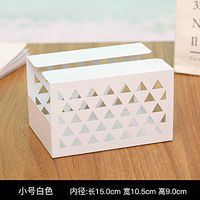 T-ZJHC North European Home Living Room Coffee Table Drawers Cute Napkins Box Storage Box, Small White