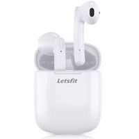 Wireless Earbuds, Letsfit Bluetooth 5.0 Headphones True Wireless HD Stereo Sound Earbuds, in-Ear Headset 24h Playtime with Built-in Microphone Portable Charging Case