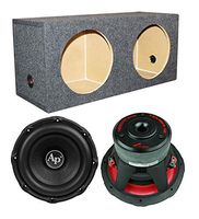 Audiopipe TXX-BD3-12 12" 3600W Car Audio Subwoofers (Pair) + Dual Sealed Sub Box