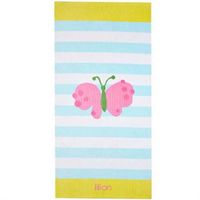 Onebycitess Beach Towel 100% Cotton 35''x70'' Soft Quick Dry Beach Blanket Bath Towel for Kids Adults(Small Butterfly)