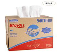 Wypall X60 Reusable Cloths (54015) in Brag Box, White, 252 Sheets/Box, 1 Box/Case (Fоur Расk)