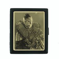 Perfection In Style Metal Cigarette Case Vintage Creepy Clowns Design 006