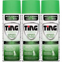 Ting Maximum Strength Athlete's Foot Spray 4.5 Ounces each (Value Pack of 3)