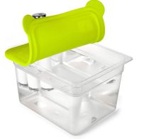 EVERIE Collapsible Silicone Sous Vide Lid Compatible with Breville Chefsteps Joule Cooker and Lipavi 12 Quart Sous Vide Container or Everie EVC-12, Side Mount