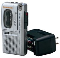 Panasonic RN-505 Rechargeable Micro Cassette Recorder with Voice Activation System