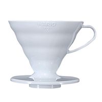 Hario V60 Plastic Coffee Dripper, Size 02, White
