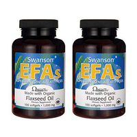 Swanson Flaxseed Oil (Omegatru) 1000 Milligrams 100 Sgels (2 Pack)