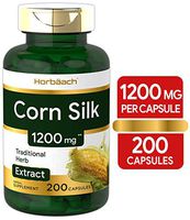 Corn Silk Capsules 1200mg | 200 Pills | Non-GMO, Gluten Free Extract Supplement | by Horbaach