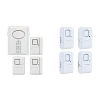 GE Personal Security Alarm Kit, Includes Deluxe Door Alarm with Keypad Activation and Window/Door Alarms, Easy Installation &  Personal Security Window/Door Alarm, 4-Pack, DIY Home Protection