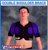 Floprene Double Shoulder Brace - Black - Xx.Large