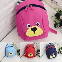 Miseku Unisex Children Fashion Anti-Lost Cute Print Zipper Closure Backpacks