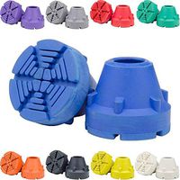 SureTip Blue Crutch Tips & Cane Tip (Pair of 2) – 1 Size Fits All 3/4" 7/8” Inch - Extreme Grip Heavy Duty Universal Sizing Crutches Shafts Longest Lasting High Performance Rubber Non-Slip