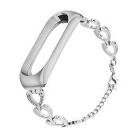 Compatible with Xiaomi Mi Band 4 Replacement Strap, TeaBoy Miband 3/4 Replacement Band with Metal Protector Case Stainless Steel Wrist Strap Wristband Watchband Bracelet Replacement for Mi Band 3