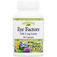 Natural Factors - HerbalFactors Eye Factors with 2mg Lutein, Supports Healthy Eye Function, 90 Capsules
