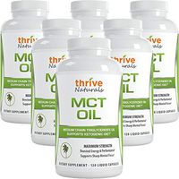 MCT Oil -Supports Ketogenic Diet, Made from 100% Pure Caprylic and Capric Acids, 120 Easy to Swallow Liquid Capsules (6 Pack)