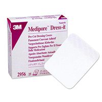 3m Medipore Dress-It Pre-Cut Dressing Covers 3.875 in. x 4.625 in./Box of 25