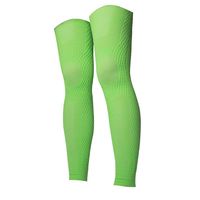 UV-Protection Cycling Thigh Compression Sleeves | Fatigue Reduce and Pain Relieve | Calf, Shin Splint and Thigh Muscle Support | Men and Women (Green, M-L)