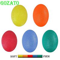 GOZATO Hand Exercise Balls, Stress Relief Ball for Adults and Kids - Squishy Stress, PT, Arthritis Pain Relief Workout Set - Set of 5 Finger Resistance Exercise Squeezer