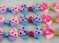 20pcs Double a Tie Turquoise Splicing Flower Appliques Wedding