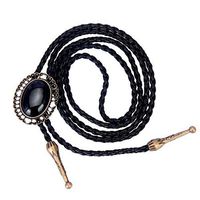 Acrylic Oval Stone Pendant Western Cowboy Rodeo Dance Bolo Ties Necklace Prom Woman Pretty Beautiful Cute For gift Simple Lovely Cheap Elegant Jewerly Aesthetic