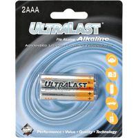 ULA2AAA AAA Alkaline Batteries, 2 pk