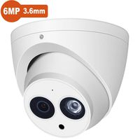 6MP PoE Outdoor IP Camera, IPC-HDW4631C-A 2.8mm Lens, Dome EXIR Turret Security Network Surveillance Camera, Up to 98ft/30m Night Vision, H.265, IP67, ONVIF