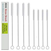 Alink Extra Wide Drinking Straw Cleaning Brush Kit, Pack of 8, 4-pcs 9" x 12 mm Cleaner for Boba Smoothie Straws, 4-pcs 7.5" x 7 mm Cleaner for Stainless Steel Tumbler Straws