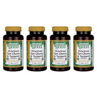 Swanson Hiactives Tart Cherry & Turmeric 60 Veg Capsules (4 Pack)