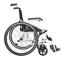 Wheelchair Medical Equipment Steel Lightweight Folding with Adjustable Seat Belt, Comfortable Non-Slip Handle, Net Weight 12.6kg,Suitable for Elderly and People in Need (Color: