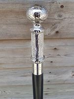 Nautical Gift Decor Victorian Style Antiqued Brass Gifts Wooden 37” Decorative Walking Stick Cane for Men and Women with Metal Brass Handle (Design1)