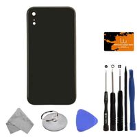 Housing (Rear Glass, Frame, Small Components) for Apple iPhone XR (Black) with Tool Kit