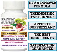 New Improved Formula + THERMOGENIC Fat Burner 1 Bottle Original Rapidly Slimming Gold 30 Capsules. Maximum Strength.
