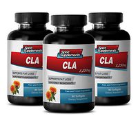 Metabolism Booster Supplement - CLA 1250mg - CONJUGATED LINOLEIC Acid (Safflower Oil) - Cla Weight Loss Supplement - 3 Bottles 270 Softgels