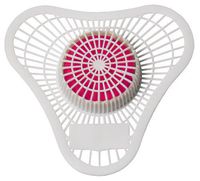 CMC 165-4 Strawberry Fragrance Urinal Kleen Screen with Non-para Red Deodorant Block, 4-Ounce Capacity, White (Case of 12)