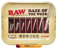 RAW Rolling Tray"Daze of The Week" with Hippie Butler XL KewlTube