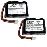 HQRP Phone Battery 2-Pack for General Electric GE BT-12 BT12 2-9635 29635 2-9638A 29638A 2-9640 29640 2-9645 29645 2-9745A 29745A 2-9680 29680 2-9682 Cordless Telephone + Coaster
