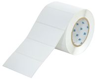 Brady DT-55-813-1 Label, Direct Thermal, Top Coated Paper, 4.000" W x 2.000" H (101.60 mm x 50.80 mm), White (Pack of 1000)