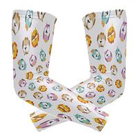 Mini Owl Gifts Colorful Unisex Arm Sleeve,UV Protection Arm Compression Sleeve, Skin Protection Sport Arm Cooler Sleeve for Running Hiking Jogging Motorcycling Climbing Camping