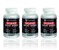 Doctor Recommended Horny Goat Weed Complex Extract for Men – Energy Stamina Performance – USA Made – Post Workout Supplement – 120mg of Icariin Per Dose – Natural Herb Blend – (Pack of 3)
